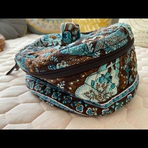 Vera Bradley train case toiletry bag